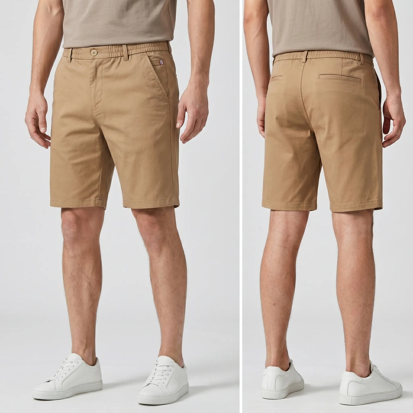 Short en coton extensible MorphoFit