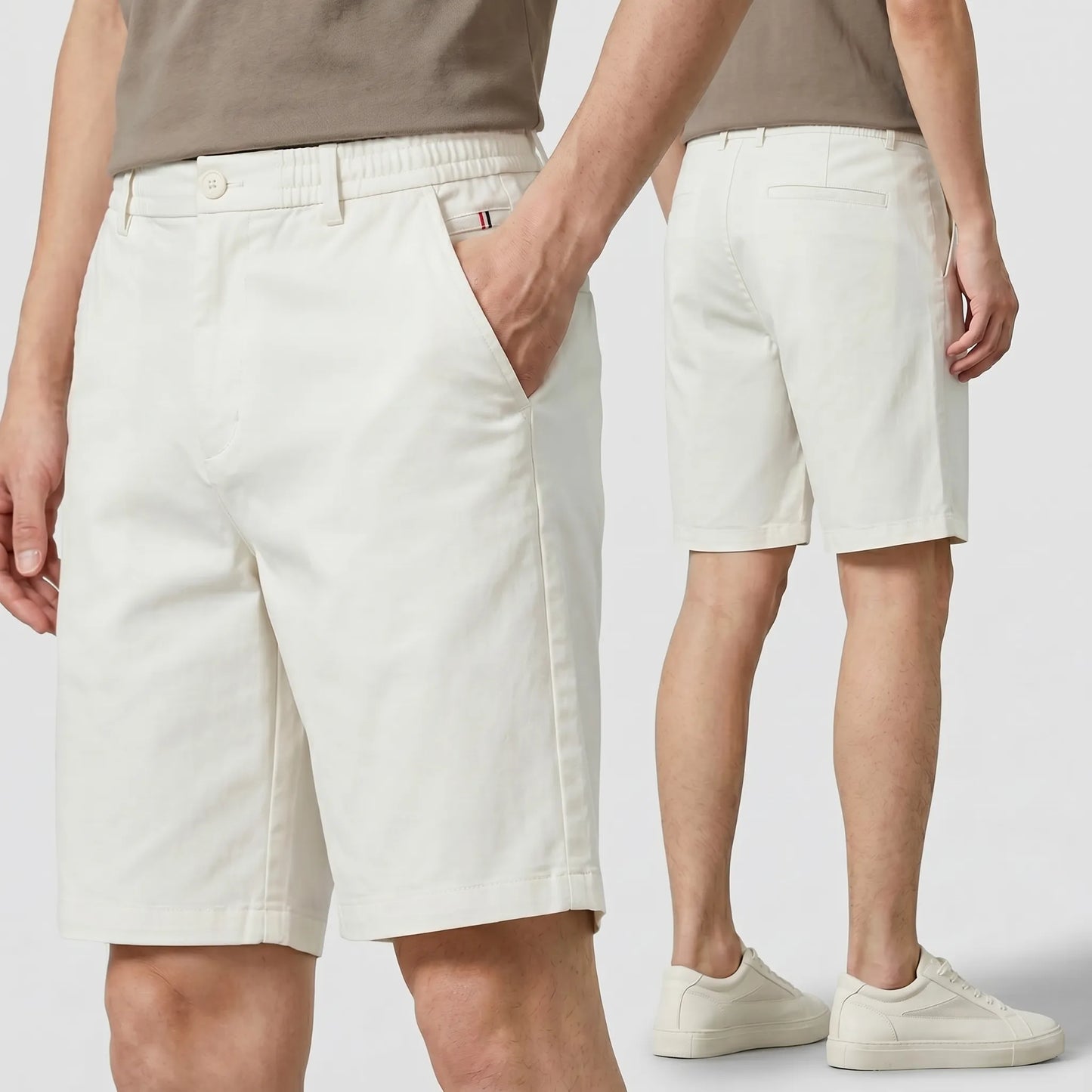 Short en coton extensible MorphoFit